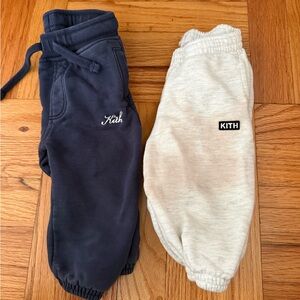 Kith Kids Navy & Light Gray Jogger Pants Duo